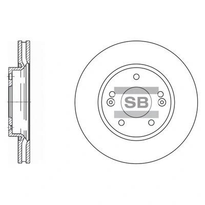 Передние тормозные диски BDF003 ADG
