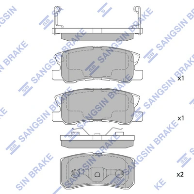 CJ2510LD Lamda Колодки тормозные дисковые комплект