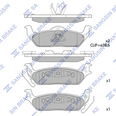 8L3Z2V200B Ford Колодки тормозные дисковые комплект