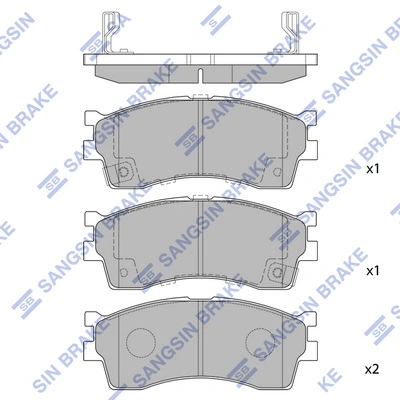 Передние тормозные колодки CK1303AUTOX Auto-x