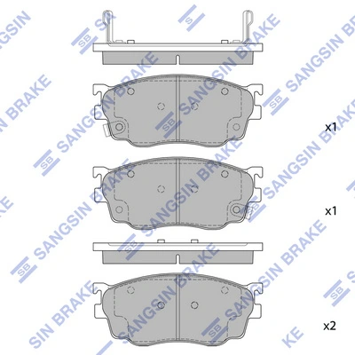 Купить Передние тормозные колодки Мазда 626 V GF
