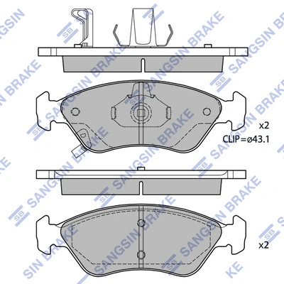 S700450 Polcar Колодки передние