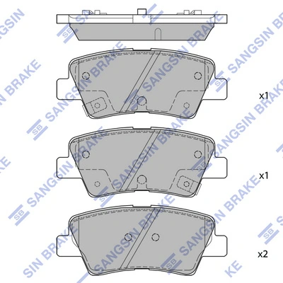 RMPH39 Mando Колодки тормозные дисковые комплект