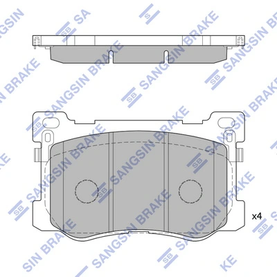 Передние тормозные колодки 161912 Power Stop