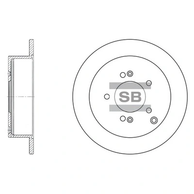 Disco do freio traseiro KIA Sportage 2 JE