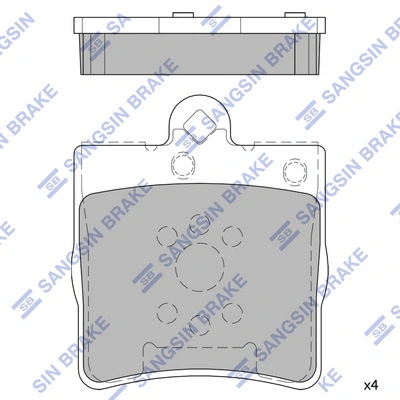 Sapatas do freio traseiras de disco Mercedes C preço, a partir de 13,97 USD