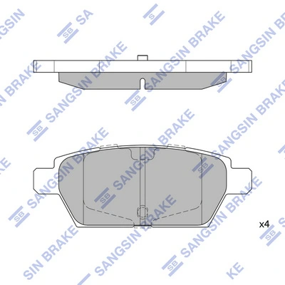 Купить GER12648Z Mazda Колодки тормозные задние, дисковые