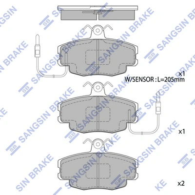 Купить Передние тормозные колодки Пежо 309 I 10C, 10A