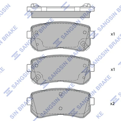 Задние тормозные колодки DBS3306 Hexen
