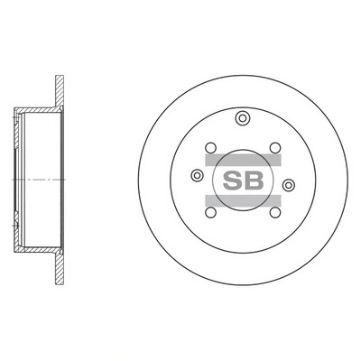 Disco do freio traseiro KIA Magentis 1 GD