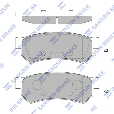 Задние дисковые колодки Dafmi D227SM