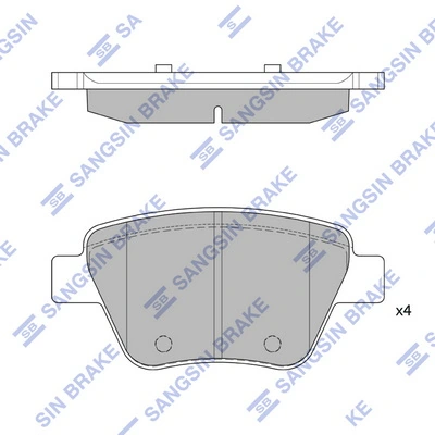 Колодки дисковые  Shafer SB24563 цена, от 15.67 USD