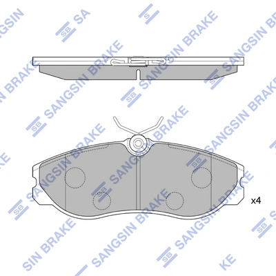 Передние тормозные колодки 302489 VALEO
