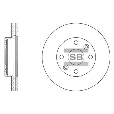 Передние тормозные диски KDX7433251 Parts-Mall