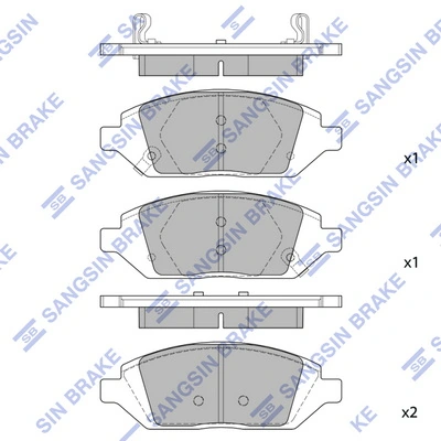 Купить 42349235 Opel Колодки тормозные