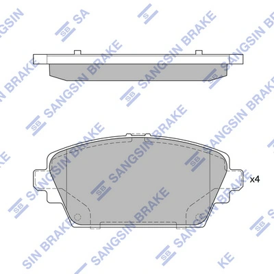 Купить BF0370 AMP/Paradowscy Колодки тормозные