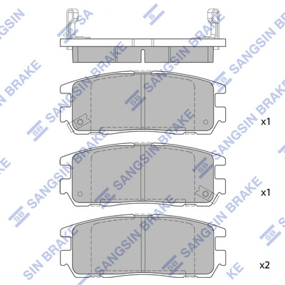 Задние дисковые колодки QML BP1806
