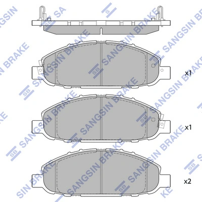 Колодки Nissan/Infiniti D10603XA0A цена, от 42.02 USD