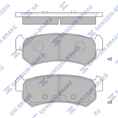  Задние тормозные колодки Chevrolet Lacetti 