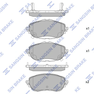 FPE156 Hankook Frixa Колодки передние