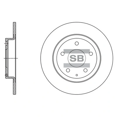 Disco do freio traseiro para Mazda 6  GJ, GL
