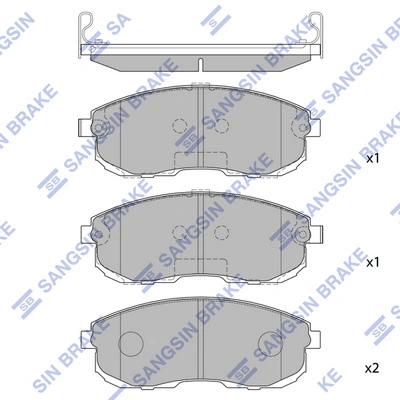 HP3001 Dayco Колодки передние