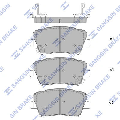 Тормозные колодки VALEO 302475