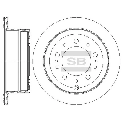 Задний дисковый тормоз Power Stop JBR736