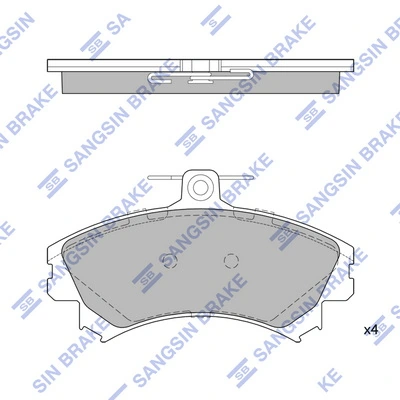 Тормозные колодки ASM FR257106
