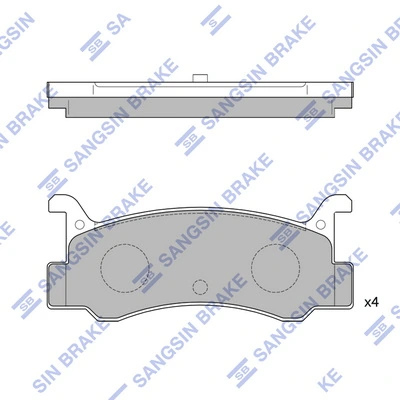 Колодки тормозные дисковые комплект на Mazda 323 III BF