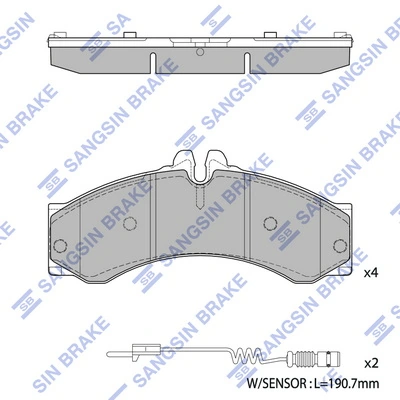 Передние тормозные колодки S702022 Polcar