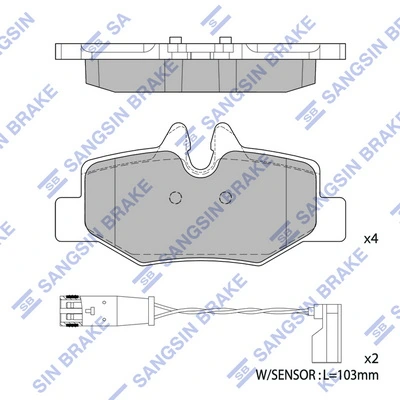 Задние тормозные колодки 302426 VALEO