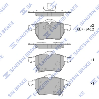 S700065 Polcar Колодки передние