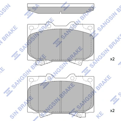 Sapatas do freio dianteiras de disco Toyota Land Cruiser preço, a partir de 17,04 USD