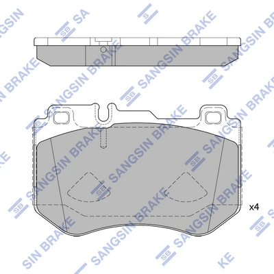 Передние тормозные колодки FDB4607 Polcar