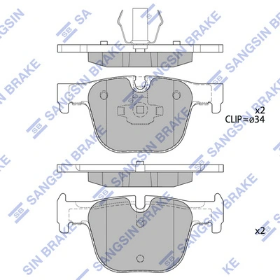 Колодки дисковые  Power Stop NXE1610 цена, от 60.79 USD