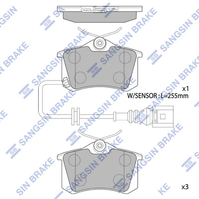 Колодки дисковые  Seat Cordoba седан (6L2) (2002 - 2009) цена, от 17.71 USD