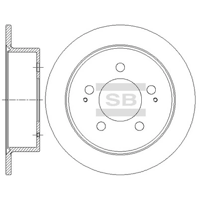 Disco do freio traseiro SsangYong Rexton 1 RJN