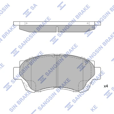 Колодки Mintye MP2322 цена, от 19.31 USD