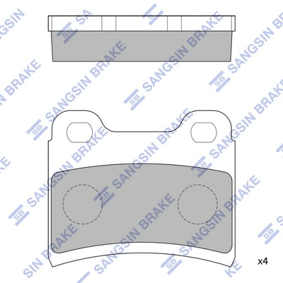 Sapatas do freio traseiras de disco Ford Escort 7 GAL, AFL