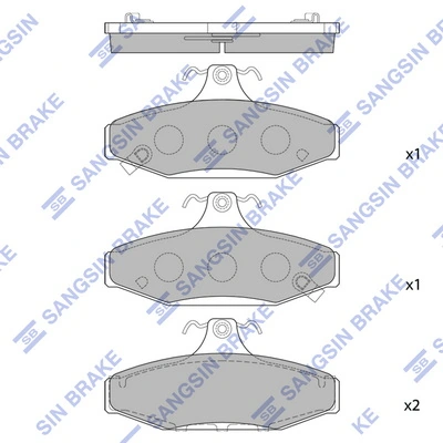 Колодки дисковые  SsangYong Musso внедорожник (FJ) (1995 - 2006) цена, от 16.96 USD