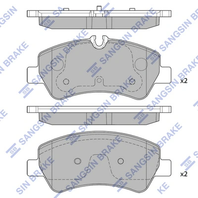  Задние тормозные колодки Ford Transit 7
