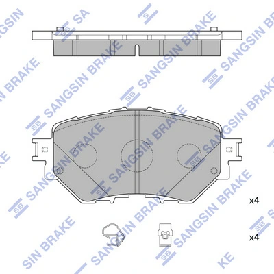 8DB355032091 HELLA-PAGID Колодки передние