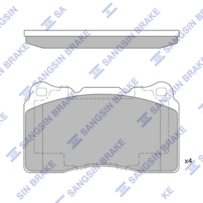 Колодки передние на Renault Scenic II JM0, JM1