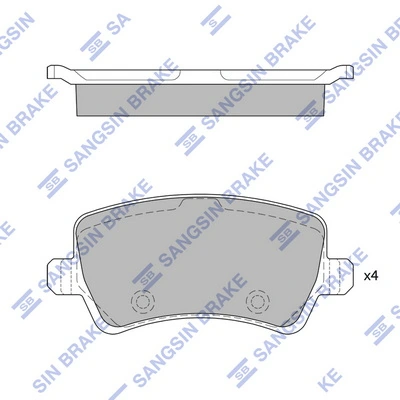 Купить S701439 Polcar Колодки тормозные задние, дисковые