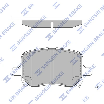 19157892 General Motors Колодки передние
