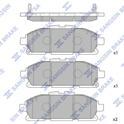 AY040NS150 Nissan/Infiniti Колодки передние