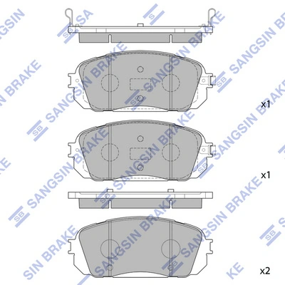 SP1191 Hyundai/Kia Колодки передние