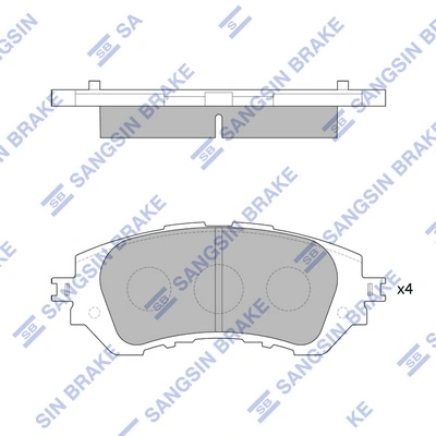 044650D150 Toyota Колодки передние