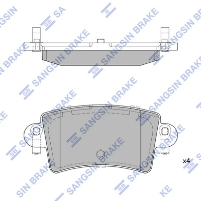 CE2111 Toko cars Колодки тормозные дисковые комплект